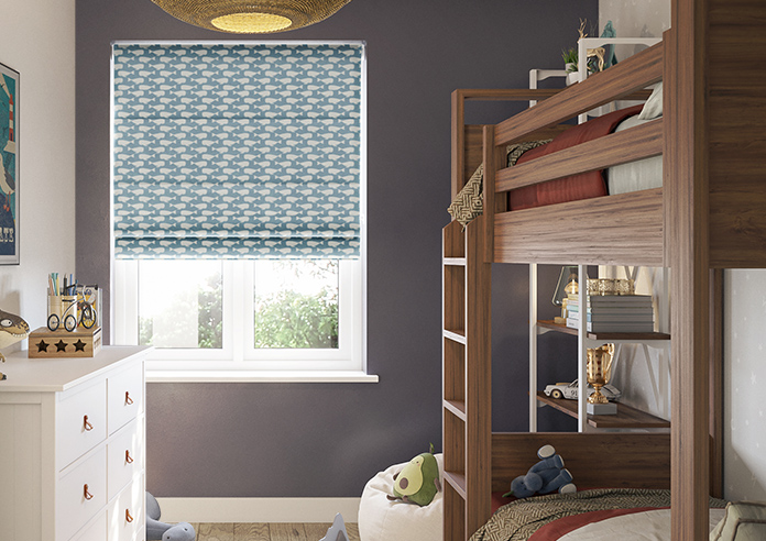 Whaling Around, Delph - Twist&Fit Roman Blind - Image 3
